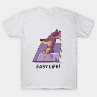 Easy Life - Dachshund Puppy T-Shirt